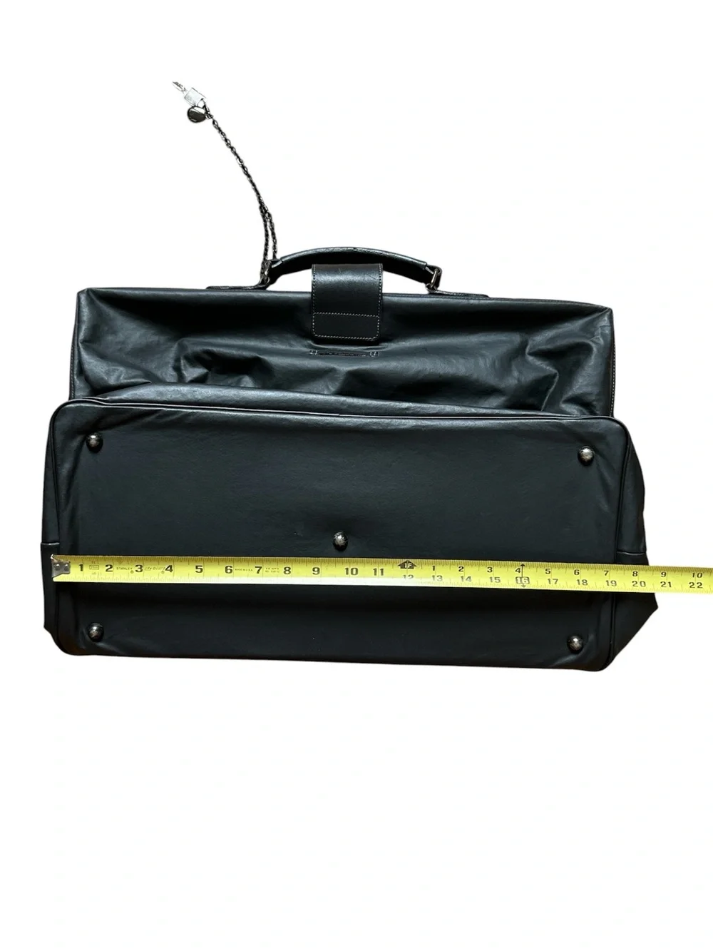 Rare Jean Paul Gaultier Large Black Leather Doctor Bag Physician Bag Weekend Bag
